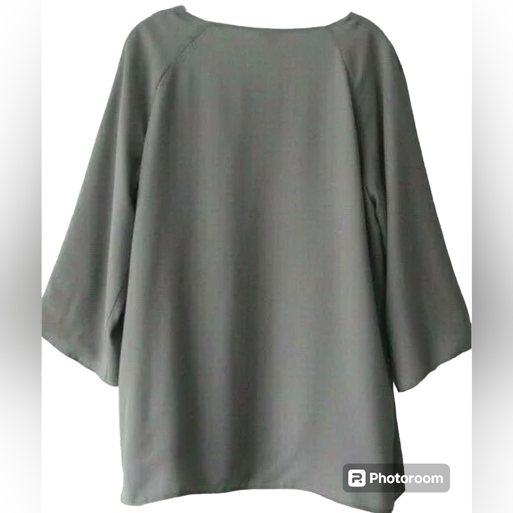 Relativity Jacket Size Medium Gray Drape Open Fro… - image 2